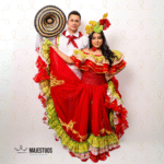 Conjunto Traje Típico para Comparsa - Rojo / Blanco